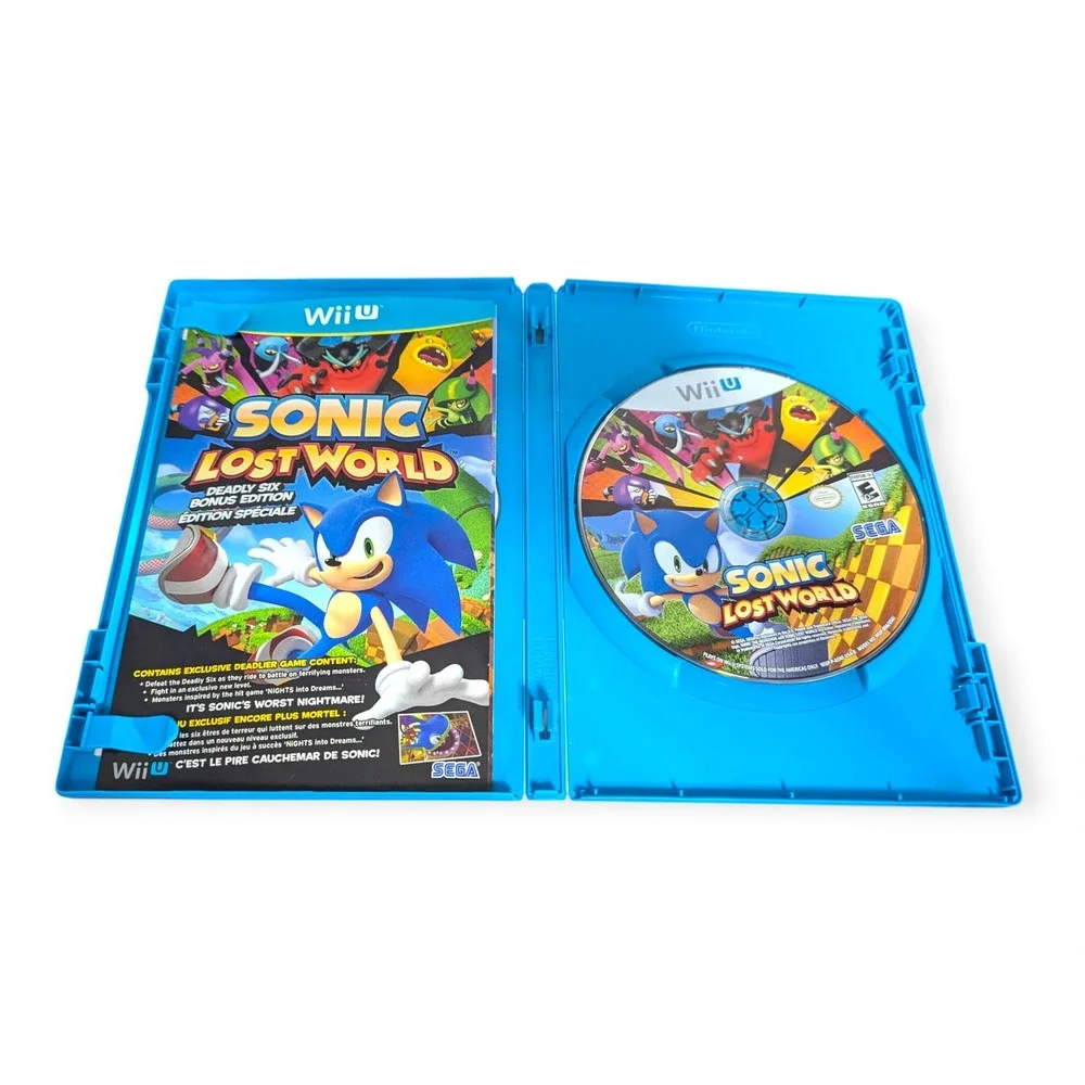 Sonic‎ Lost World Deadly Six Bonus Edition Nintendo Wii U CIB Sega Game